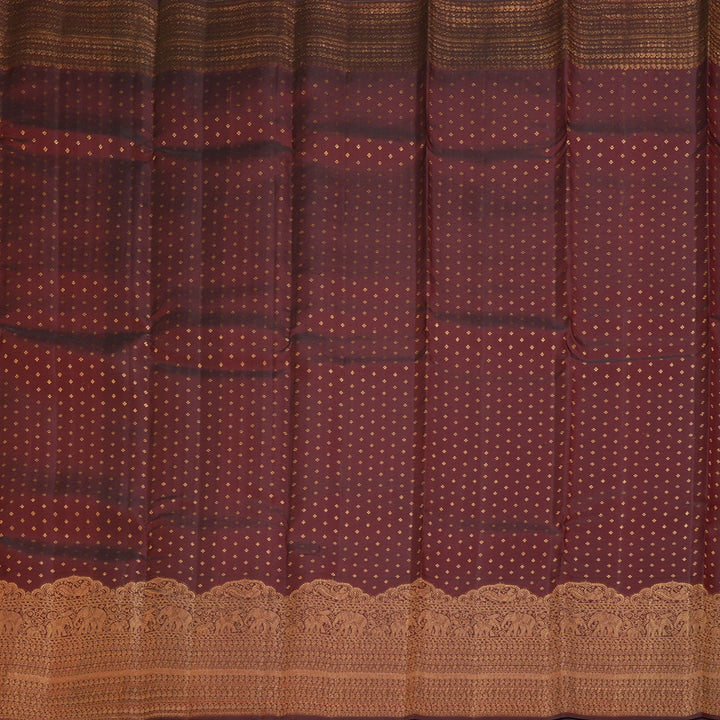 Hayagrivas Handloom Maroon Kanjivaram Silk Saree KBF210E1-2