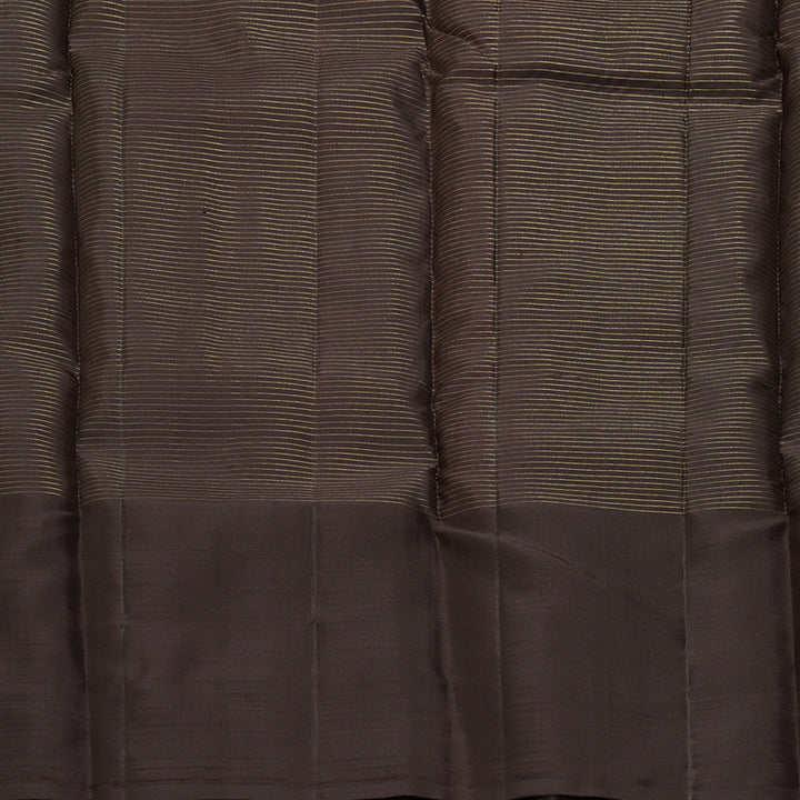 Hayagrivas Handloom Dark Rosewood Pink Kanjivaram Silk Saree with Brown Border KBF210E13-1