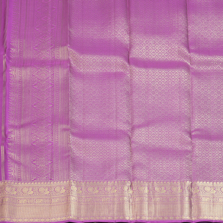 Hayagrivas Handloom Vadamalli Purple Kanjivaram Silk Saree KBF210E29-2