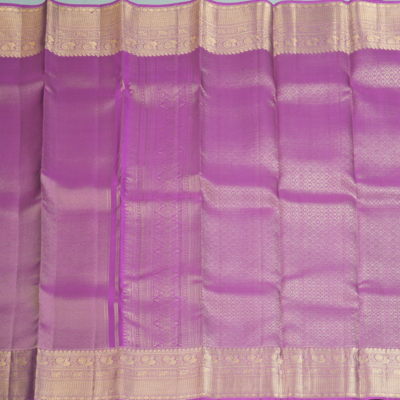Hayagrivas Handloom Vadamalli Purple Kanjivaram Silk Saree KBF210E29-2