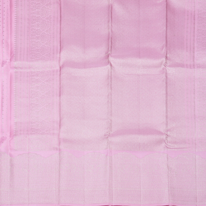 Hayagrivas Handloom Rose Pink Kanjivaram Silk Saree KBF210E31-1