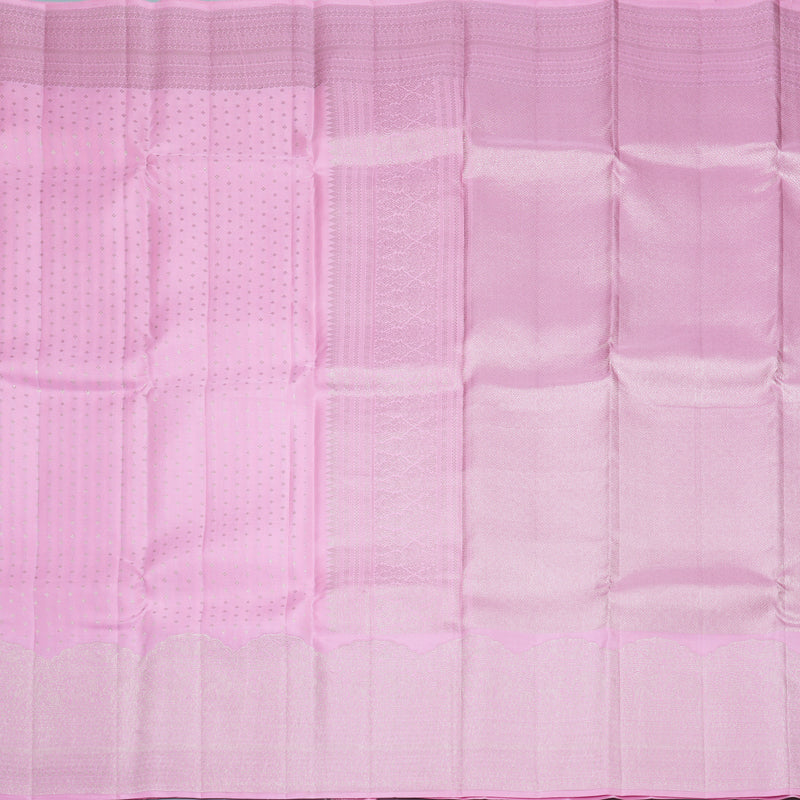 Hayagrivas Handloom Rose Pink Kanjivaram Silk Saree KBF210E31-1