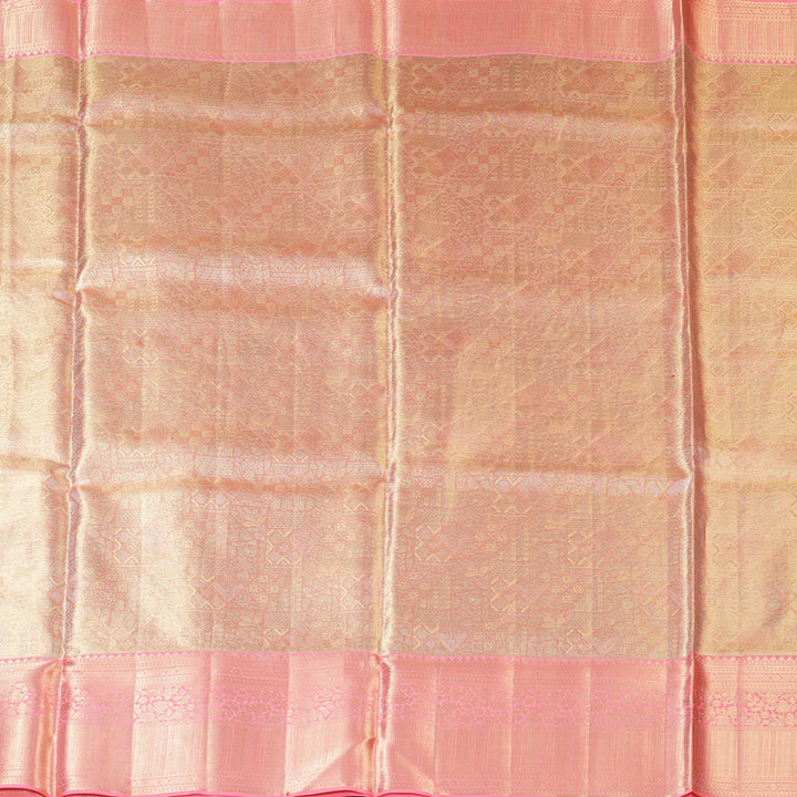 Hayagrivas Handloom Peach Pink Kanjivaram Silk Saree KBF210E33-2