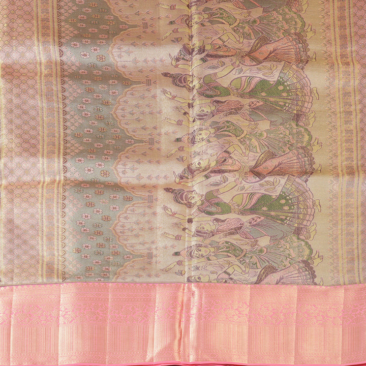 Hayagrivas Handloom Peach Pink Kanjivaram Silk Saree KBF210E33-2