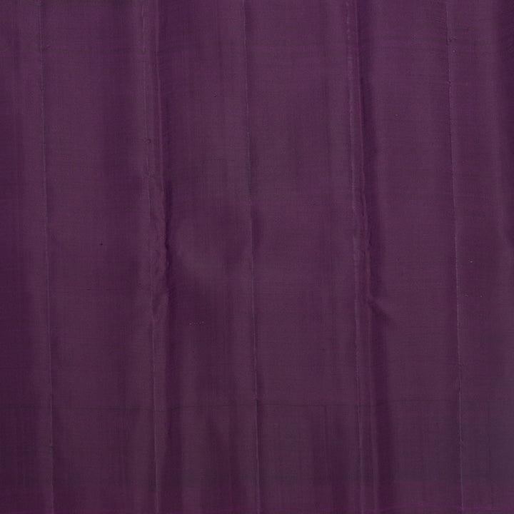 Hayagrivas Handloom Rust Orange Kanjivaram Silk Saree with Purple Border KBF210E35-4