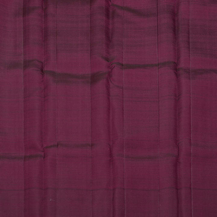 Hayagrivas Handloom Onion Pink Kanjivaram Silk Saree with Wine Purple Border KBF210E36-3