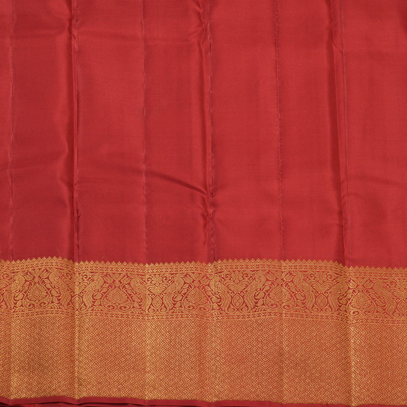 Hayagrivas Handloom Maroon Kanjivaram Silk Saree KBF210E39-1
