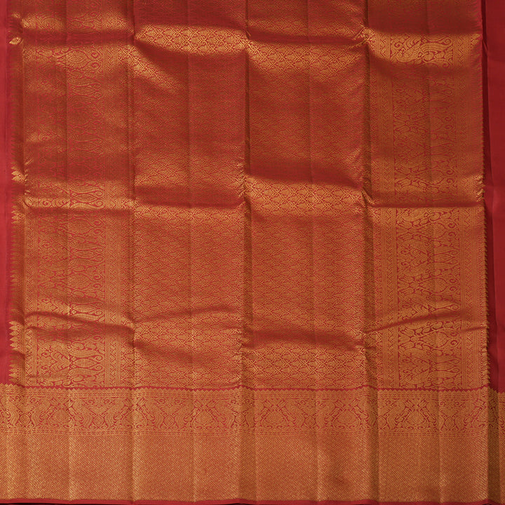 Hayagrivas Handloom Maroon Kanjivaram Silk Saree KBF210E39-1