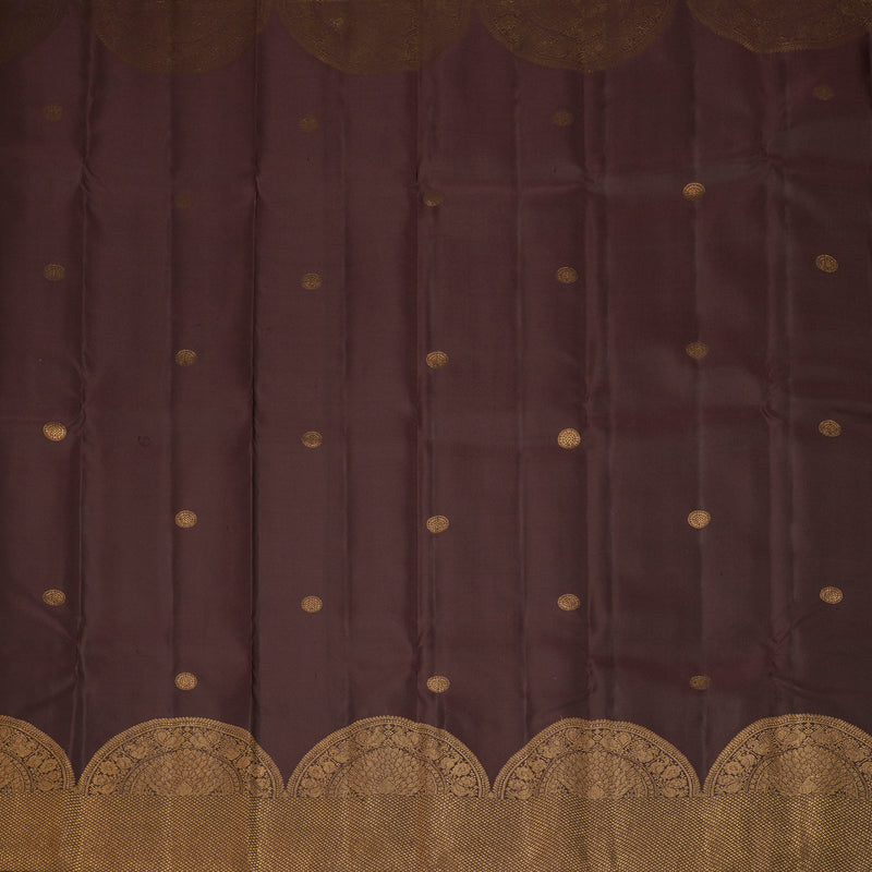 Hayagrivas Handloom Coffee Brown Kanjivaram Silk Saree KBF210E39-2