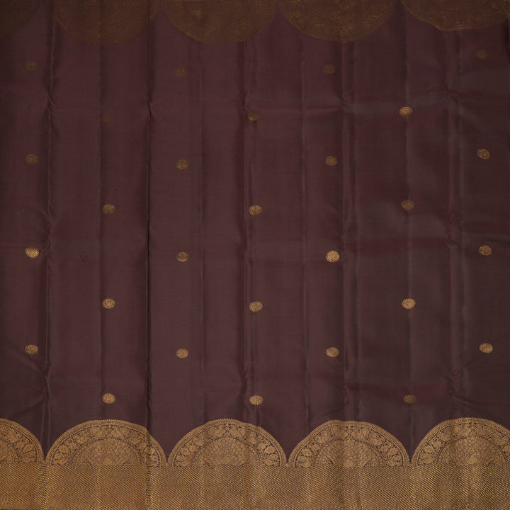 Hayagrivas Handloom Coffee Brown Kanjivaram Silk Saree KBF210E39-2