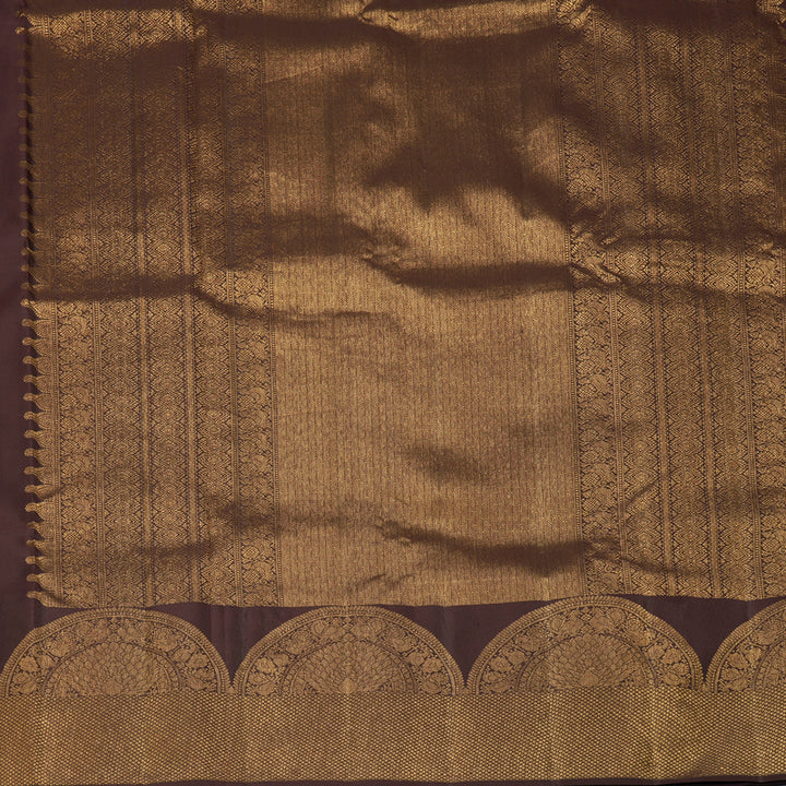 Hayagrivas Handloom Coffee Brown Kanjivaram Silk Saree KBF210E39-2