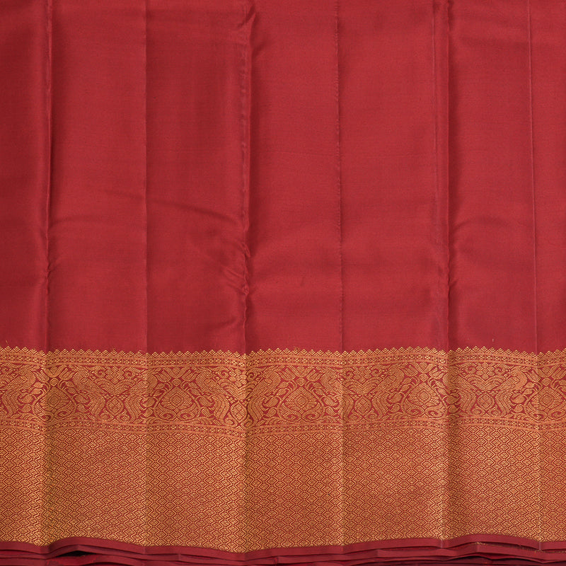 Hayagrivas Handloom Maroon Kanjivaram Silk Saree KBF210E39-5