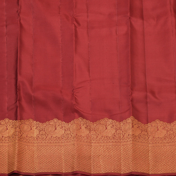 Hayagrivas Handloom Maroon Kanjivaram Silk Saree KBF210E39-9