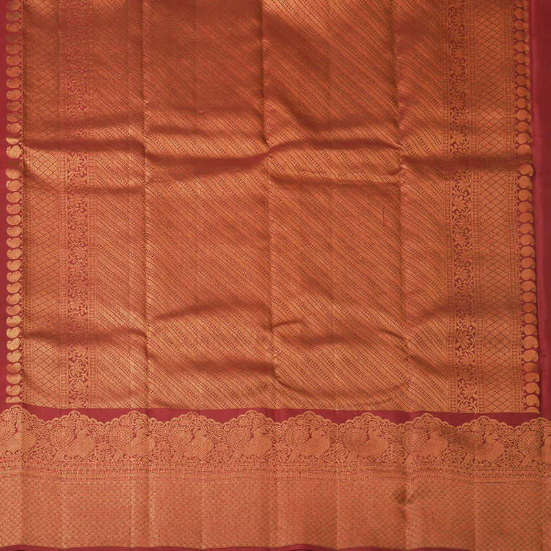 Hayagrivas Handloom Maroon Kanjivaram Silk Saree KBF210E39-9