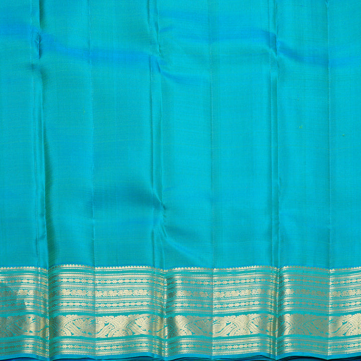 Hayagrivas Handloom Lime Green Kanjivaram Silk Saree KBF210E7-3