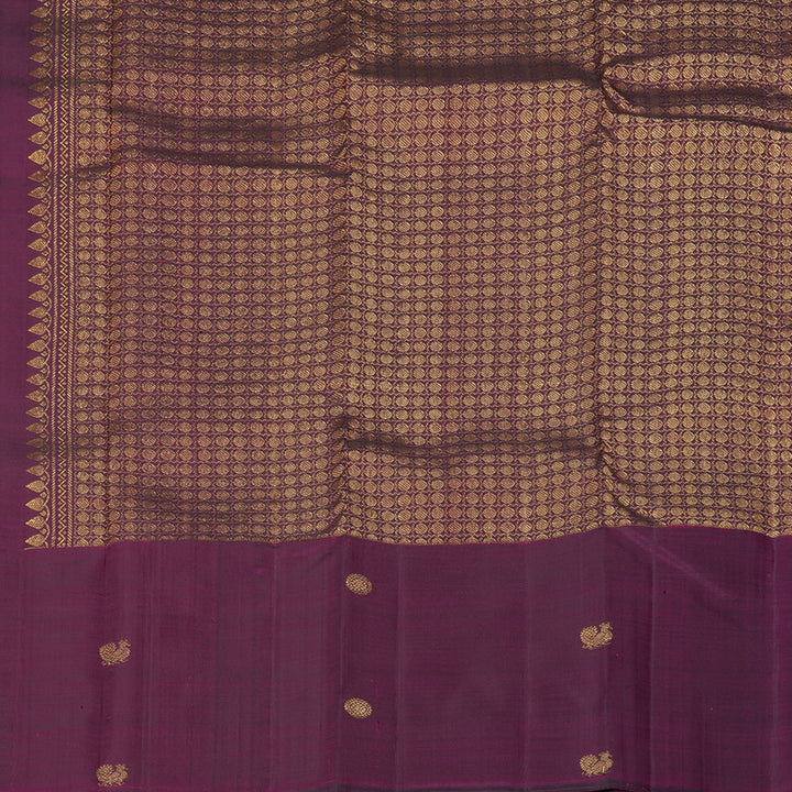 Hayagrivas Handloom Persian Pink Kanjivaram Silk Saree with Dark Purple Border KBF210E9-1