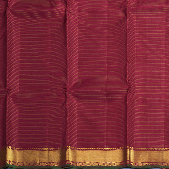 Hayagrivas Handloom Maroon Kanjivaram Silk Saree KBF211E13-1