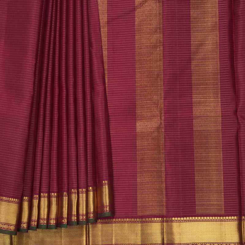 Hayagrivas Handloom Maroon Kanjivaram Silk Saree KBF211E13-1