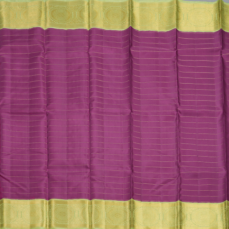 Hayagrivas Handloom Vadamalli Kanjivaram Silk Saree with Pista Green Border KBF211E14-1