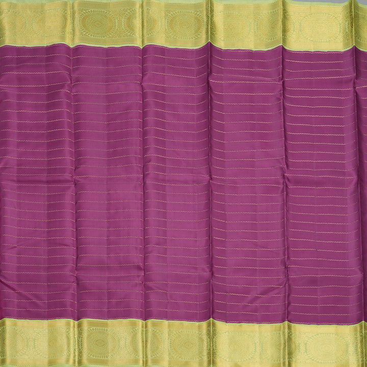 Hayagrivas Handloom Vadamalli Kanjivaram Silk Saree with Pista Green Border KBF211E14-1