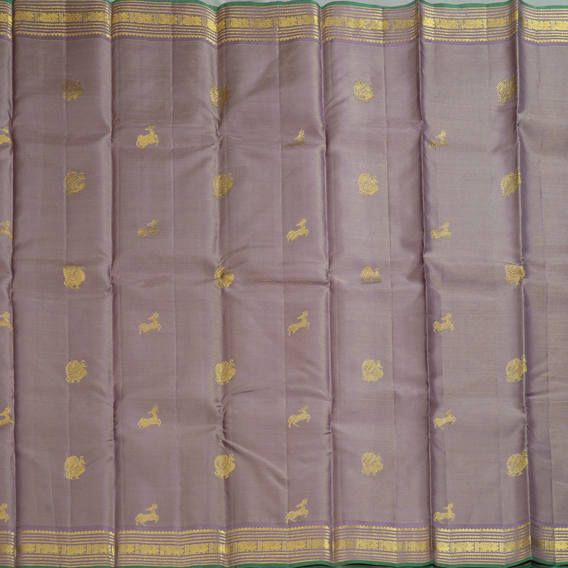 Hayagrivas Handloom Lilac Kanjivaram Silk Saree KBF211E18-1