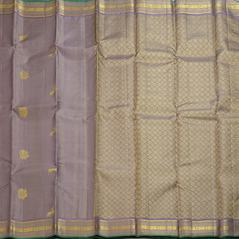Hayagrivas Handloom Lilac Kanjivaram Silk Saree KBF211E18-1