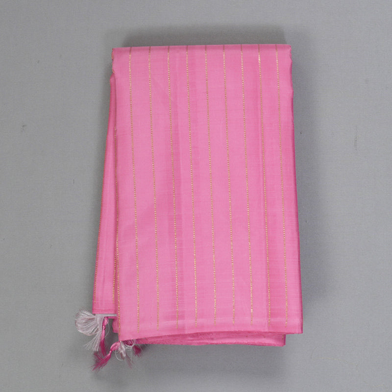 Hayagrivas Handloom Rose Pink Kanjivaram Silk Saree KBF211E22-1