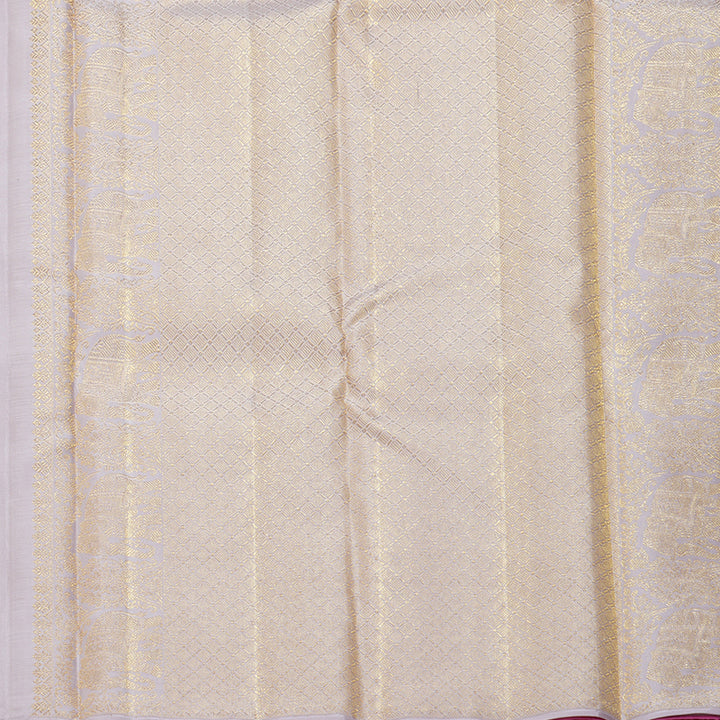 Hayagrivas Handloom Rose Pink Kanjivaram Silk Saree KBF211E22-1