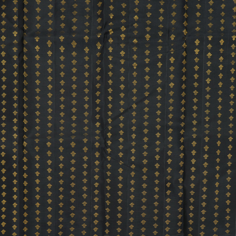 Hayagrivas Handloom Black &amp; Lilac Checks Kanjivaram Silk Saree KBF211E24-1
