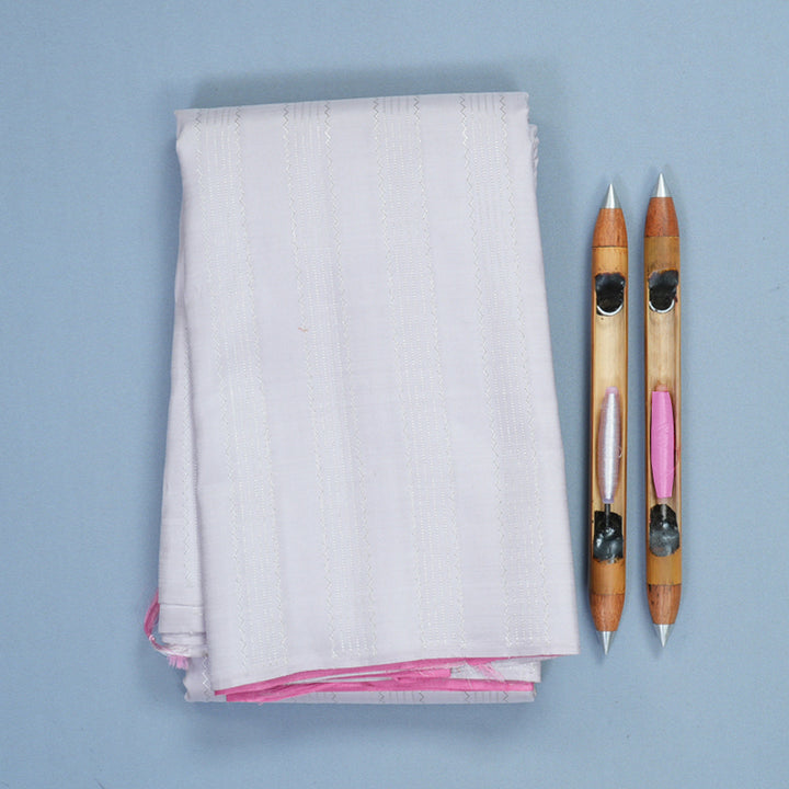 Hayagrivas Handloom Lilac Kanjivaram Silk Saree KBF211E29-1