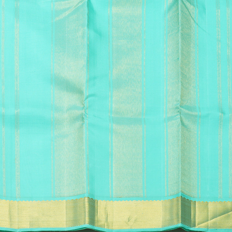 Hayagrivas Handloom Sea Blue &amp; Green (Kasa Kasa Kattam) Kanjivaram Silk Saree KBF211E3-1