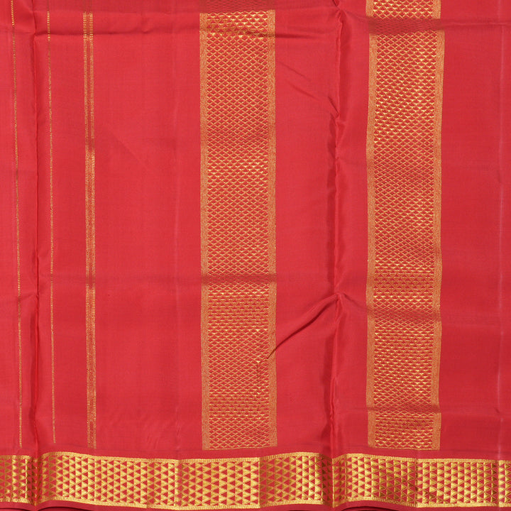 Hayagrivas Handloom Peach Pink Ten Yards Silk Saree KBF212E18-1