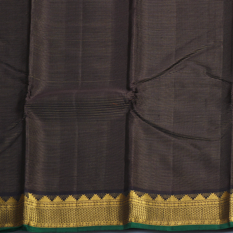 Hayagrivas Handloom Kanchana Brown Kanjivaram Silk Saree KBF215E3-1