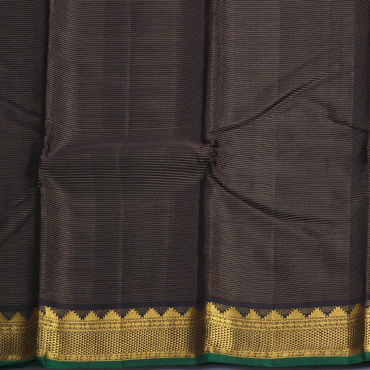Hayagrivas Handloom Kanchana Brown Kanjivaram Silk Saree KBF215E3-1