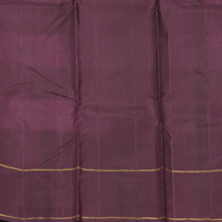 Hayagrivas Handloom Multicolour Checks Kanjivaram Silk Saree with Burgundy Border KBF215E6-1