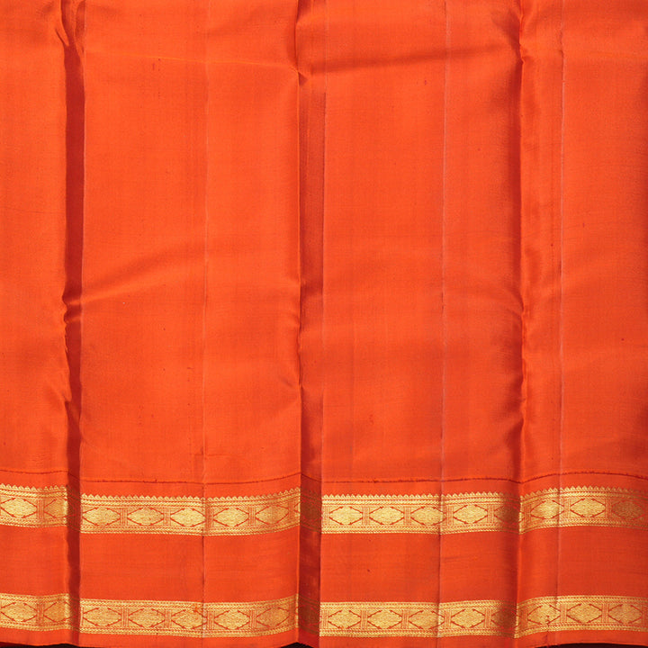 Hayagrivas Handloom Sandal Kanjivaram Silk Saree with Ganga Jamuna Border KBF223E13-1