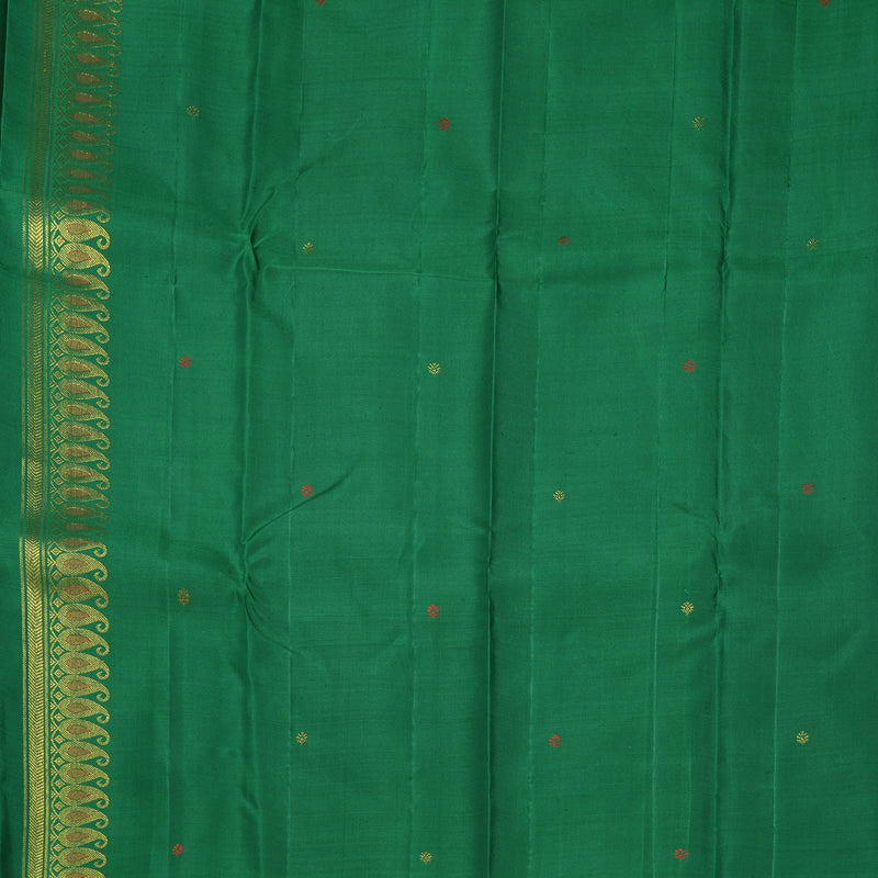 Hayagrivas Handloom Yellow Kanjivaram Silk Saree KBF223E14-1