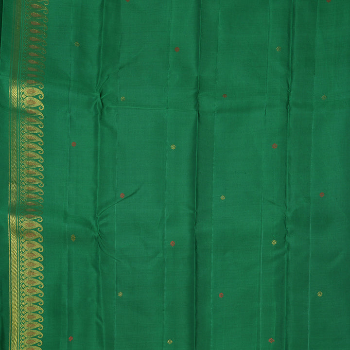 Hayagrivas Handloom Yellow Kanjivaram Silk Saree KBF223E14-1