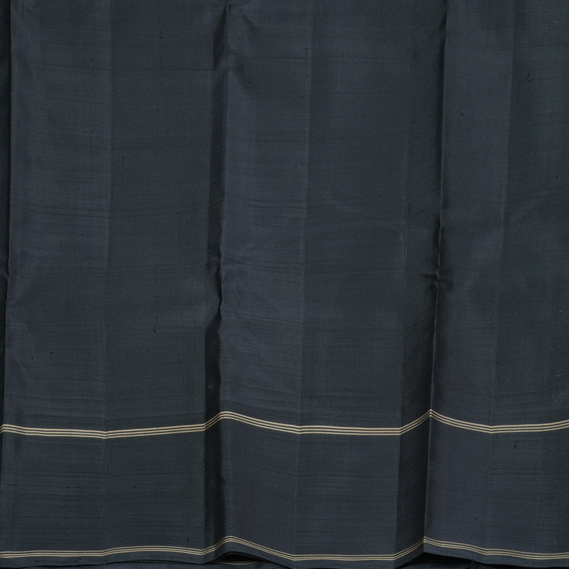 Hayagrivas Handloom Sandal Kanjivaram Silk Saree with Black Border KBF223E5-1