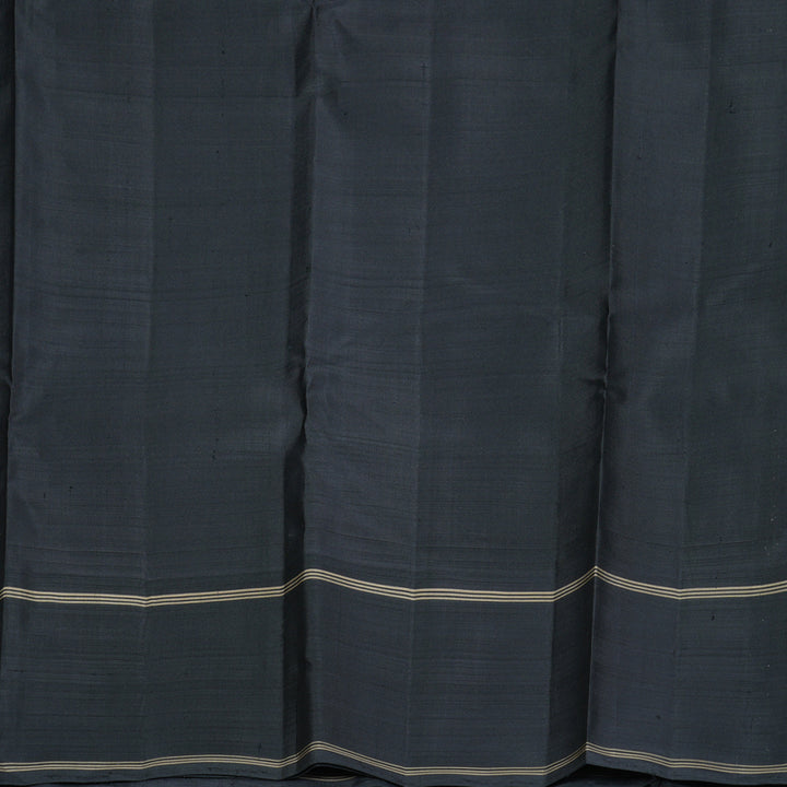 Hayagrivas Handloom Sandal Kanjivaram Silk Saree with Black Border KBF223E5-1