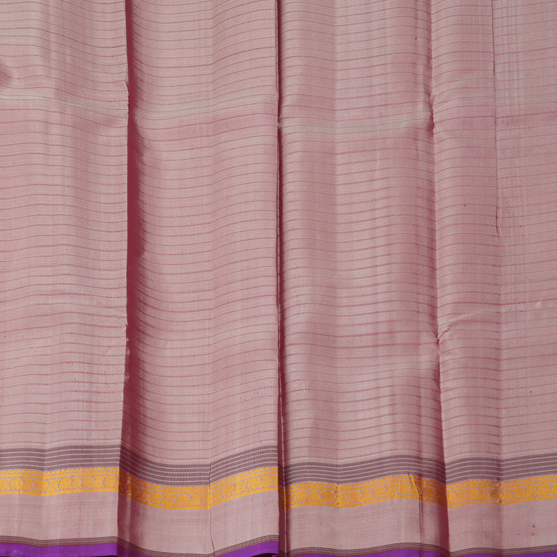 Hayagrivas Handloom Rust Orange Kanjivaram Silk Saree KBF224E2-4