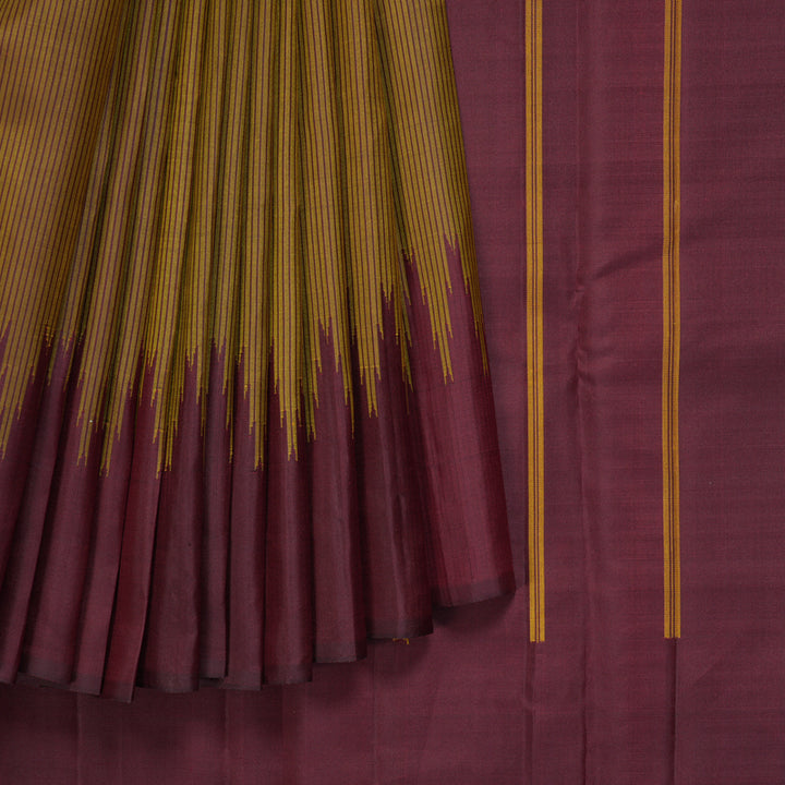 Hayagrivas Handloom Honey Shade Kanjivaram Silk Saree KBF224E9-7