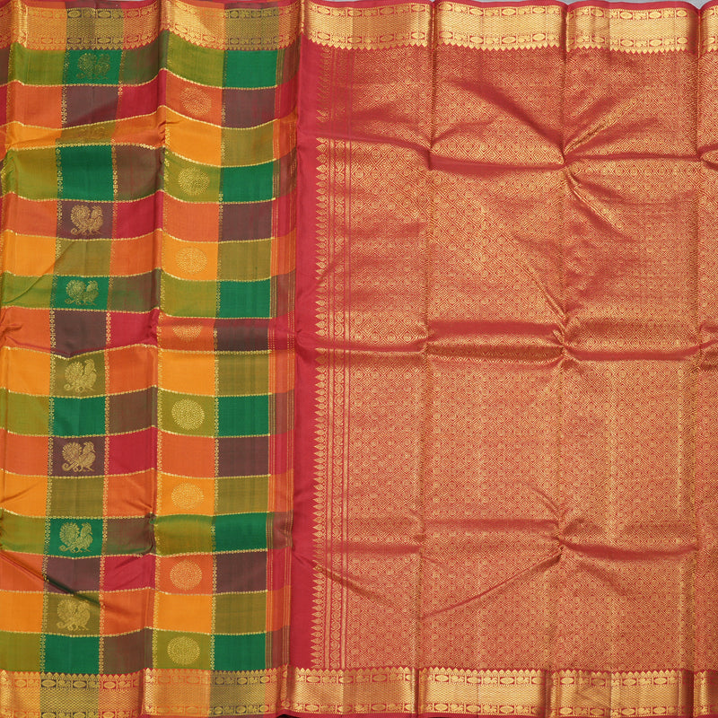 Hayagrivas Handloom Paalum Pazhamum Kanjivaram Silk Saree KBF228E4-1