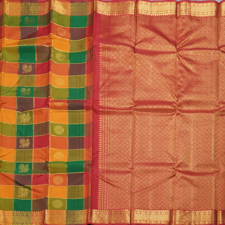 Hayagrivas Handloom Paalum Pazhamum Kanjivaram Silk Saree KBF228E4-1