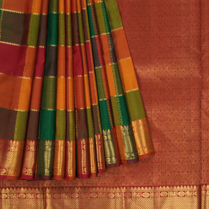 Hayagrivas Handloom Paalum Pazhamum Kanjivaram Silk Saree KBF228E4-1