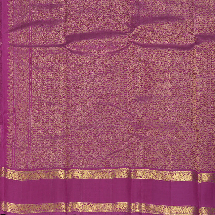 Hayagrivas Handloom Rani Pink Kanjivaram Silk Saree with Purple Border KBF228E4-4
