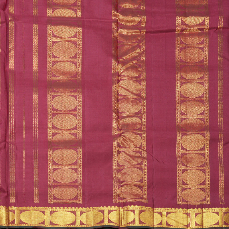 Hayagrivas Handloom Maroon Ten Yards Silk Saree KBF231E3-1