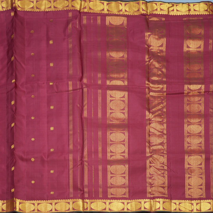 Hayagrivas Handloom Maroon Ten Yards Silk Saree KBF231E3-1