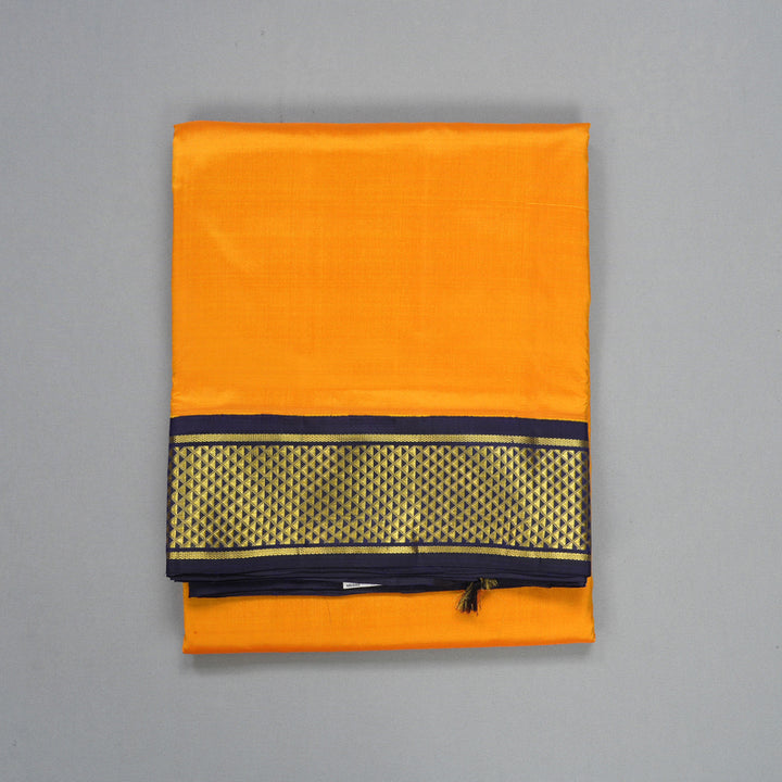 Hayagrivas Handloom Mambazham Orange Ten Yards Silk Saree KBF231E9-1