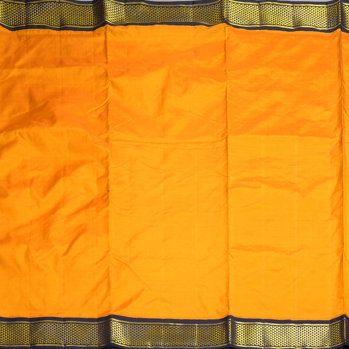 Hayagrivas Handloom Mambazham Orange Ten Yards Silk Saree KBF231E9-1